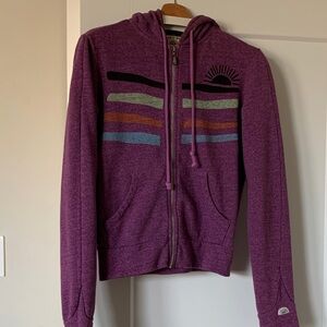 Day by Day Purple Zip-Up Hoodie